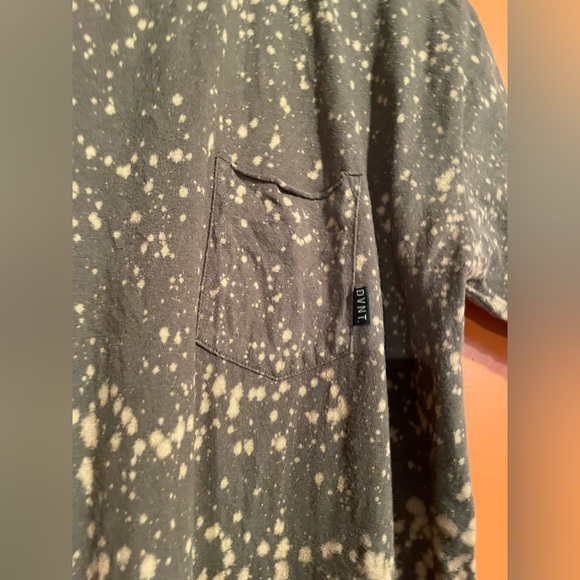 🇦🇺 DVNT Acid Speckle Striped Tee Shirt Melbourne US L 🇦🇺 - Picture 3 of 8